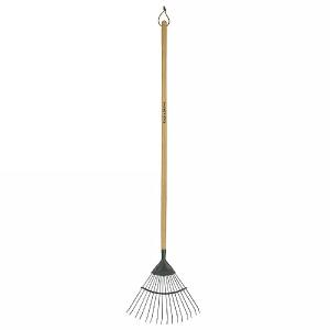 Kent & Stowe Carbon Steel Long Handled Lawn & Leaf Rake