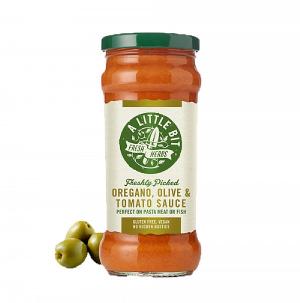 A Little Bit Food Co Fresh Oregano Olive & Tomato Sauce 325g