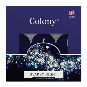 Colony Starry Night Tealights Box of 9