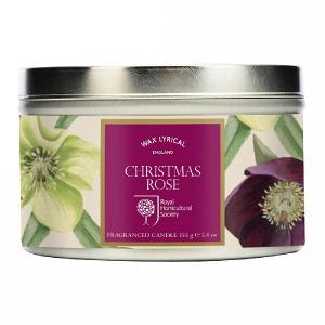 Wax Lyrical RHS Christmas Rose Candle Tin