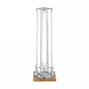 Le'Xpress Chrome Revolving Coffee Capsule Dispenser