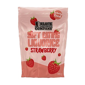 Black Liquorice Company Soft Strawberry Liquorice 180g