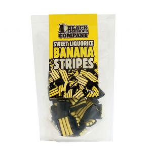 Black Liquorice Company Banana Stripe Liquorice 165g