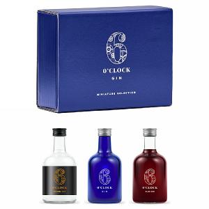 6 O'Clock Gin Miniature Trio Gift Set - 3 x 5cl