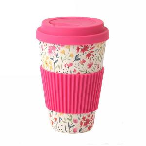 Cambridge Cadence Bamboo Eco Travel Mug - Pink