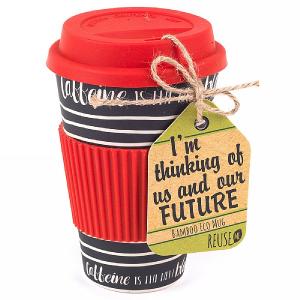 Caffeine is the New Black Bamboo Sippy Cup