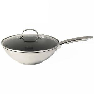 Thomas Cook & Pour Stir Fry Pan With Glass Lid 28cm