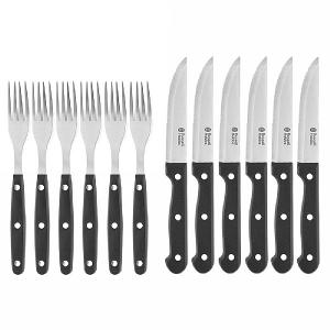 Russell Hobbs 12-Piece Steak Knife & Fork Set