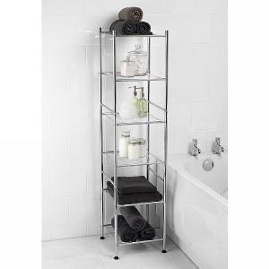 Beldray 6-Tier Chrome Bathroom Storage Unit