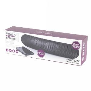 Intempo Curved Bluetooth Metallic Speaker - Black
