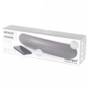 Intempo Curved Bluetooth Metallic Speaker - Silver
