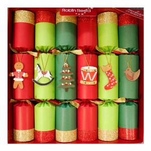 Robin Reed Toy Chest 12" Christmas Crackers Pack of 6