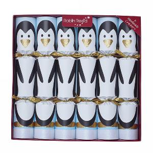 Robin Reed Racing Penguin 13" Christmas Crackers Pack of 6