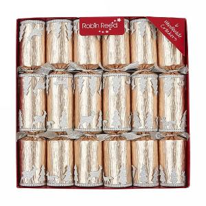 Robin Reed Glittering Wintertide 12" Christmas Crackers Pack of 6