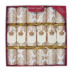 Robin Reed Place Settings Glitters 12" Christmas Crackers Pack of 6