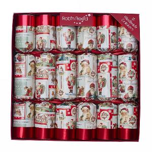 Robin Reed Christmas Revels 12" Christmas Crackers Pack of 12
