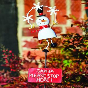 Frosty Snowman Ornamental Stake