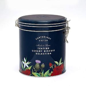 Cartwright & Butler Tea Time Biscuits & Tea Selection Tin 580g