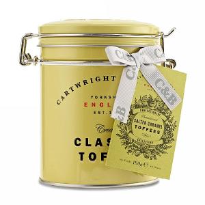 Cartwright & Butler Salted Caramel Toffees in Tin 150g