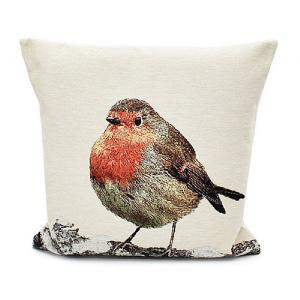 Peggy Wilkins Hop Hop Hop Christmas Robin Complete Cushion