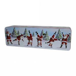 Grandma Wild's Embossed Dancing Santa Biscuit Tin 200g