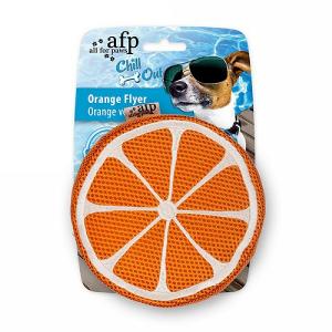 All For Paws Chill Out Orange Flyer Dog Toy