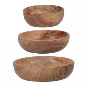 Creative Tops Naturals Wooden Bowls - Set of 3