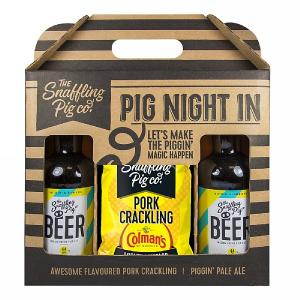 Snaffling Pig Pig Night In Mighty Colmans Mustard Gift Pack