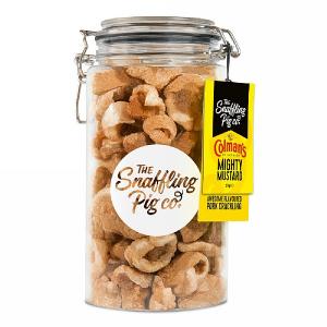 Snaffling Pig Mighty Colmans Mustard Pork Crackling Gift Jar