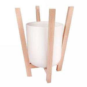 Scandi Beech Planter & Pot - 25x22cm