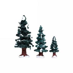 Lemax Christmas Evergreen Tree - Set of 3