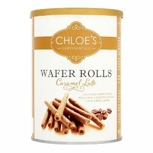 Chloe's Caramel Latte Wafer Rolls 400g