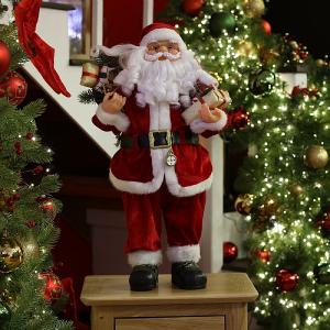 Standing Traditional Santa Figure 60cm