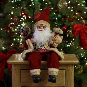 Sitting Christmas Jumper Santa Figure 40cm