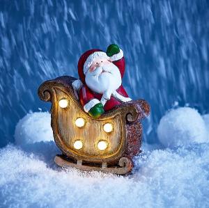 Santa's Sleigh LED Ornament