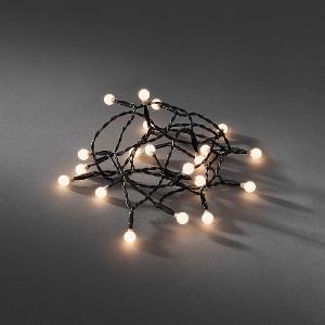 Konstsmide 50 Warm White LED Battery Operated Cherry String Lights