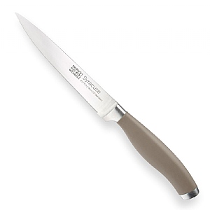 Taylors Eye Witness Syracuse Soft Grip Serrated Utility Knife Grey 13cm