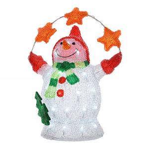 Acrylic LED Snowman 44cm