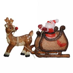 Acrylic LED Santa & Sleigh