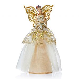 Premier Champagne Gold Angel Tree Topper 23cm