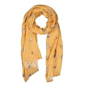 Wrendale 'Woodlanders' Mustard Scarf