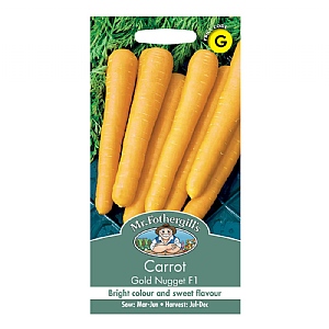 Mr Fothergills Carrot Gold Nugget F1 Seeds