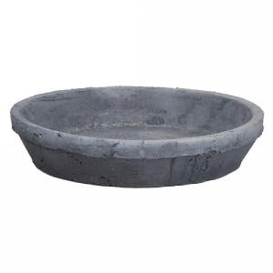 Fallen Fruits Grey Terracotta Saucer Round