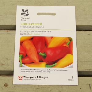 Thompson & Morgan National Trust Chilli Pepper Fresno Mix F1 Hybrid