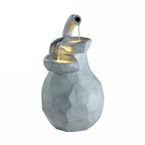 Kaemingk Pear Fountain Water Feature Grey 56cm