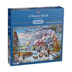 Gibsons A Winter Stroll 1000 Piece Jigsaw Puzzle
