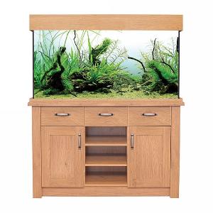 Aqua One Oak Style 230 Aquarium & Cabinet - Oak Effect