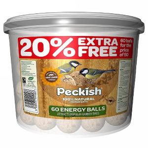 Peckish Natural Balance Energy Balls 50 Tub + 20% Extra Free