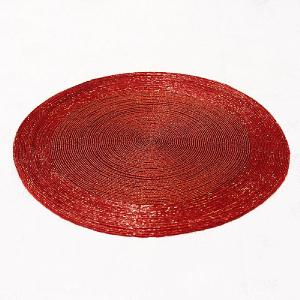Red Beaded Placemat