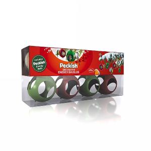 Peckish Christmas Energy Baubles 4 Pack